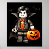 Halloween Master Builder Vampire Kids Gebäude Blo Poster (Vorne)