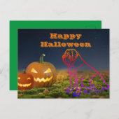 Halloween Mastiff Happy Halloween Postkarte (Vorne/Hinten)