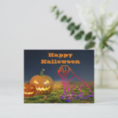Halloween Mastiff Happy Halloween Postkarte (Stehend Vorderseite)
