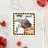 Halloween Mastiff Serviette (Beispiel)