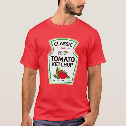 Halloween Matching Costume Saucy Tomato Ketchup Bo T-Shirt (Vorderseite)