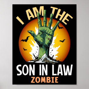 Halloween Matching Sohn im Gesetz Zombie Kostüm Poster