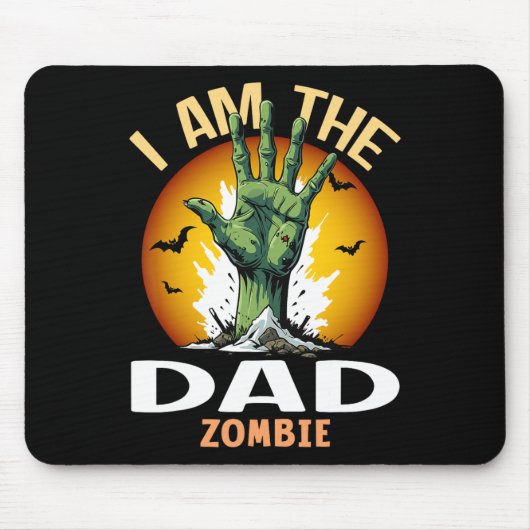 Halloween Matching Vater Zombie Costume Mousepad (Vorne)