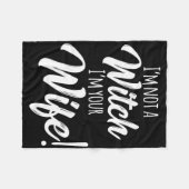 Halloween Matching Women Fun Ich bin keine Hexe, d Fleecedecke (Vorderseite (Horizontal))