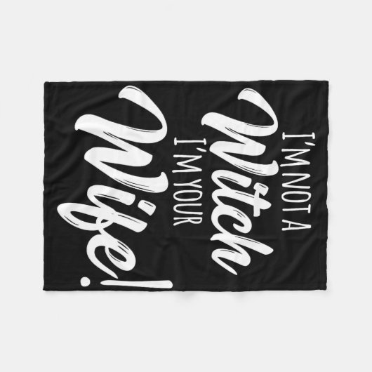 Halloween Matching Women Fun Ich bin keine Hexe, d Fleecedecke (Vorderseite (Horizontal))