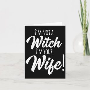 Halloween Matching Women Fun Ich bin keine Hexe, d Karte