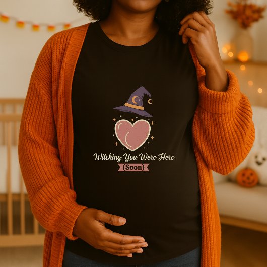 Halloween Maternity Witching Sie waren bald hier T-Shirt