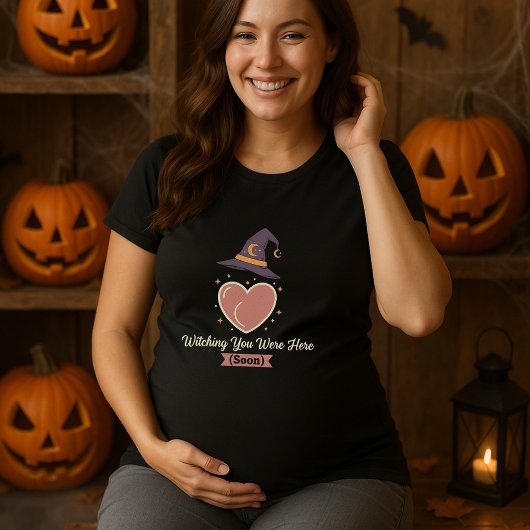 Halloween Maternity Witching Sie waren bald hier T-Shirt