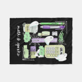 Halloween Math Teacher Ghosts Trig Or Treat Studen Fleecedecke (Vorderseite (Horizontal))