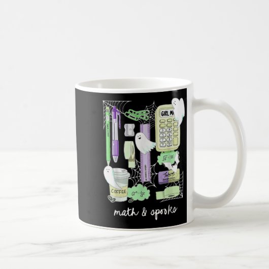 Halloween Math Teacher Ghosts Trig Or Treat Studen Kaffeetasse (Rechts)