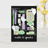 Halloween Math Teacher Ghosts Trig Or Treat Studen Karte (Gelbe Blume)