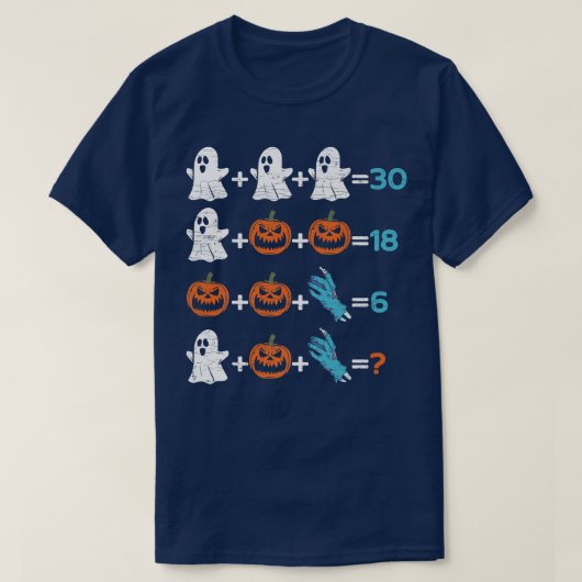 Halloween Math Teacher Premium T-Shirt (Design vorne)
