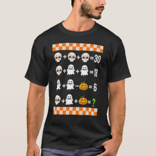 Halloween Mathe Lehrer Reihenfolge der Operationen T-Shirt