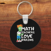 Halloween-Mathe-Liebe Schlüsselanhänger (Vorderseite)