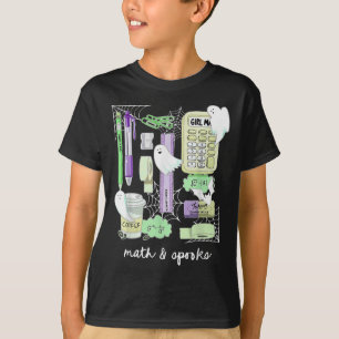 Halloween-Mathelehrer-Geister Trig oder Treat Stud T-Shirt