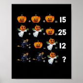 Halloween-Mathematik-Gleichungen für Mathematikleh Poster (Vorne)