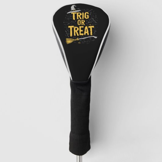 Halloween Mathematik Lehrer Trig oder Leckerei Sch Golf Headcover (Vorderseite)