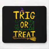 Halloween Mathematik Lehrer Trig oder Leckerei Stu Mousepad (Vorne)