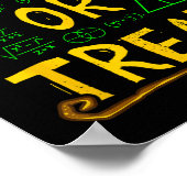 Halloween Mathematik Lehrer Trig oder Leckerei Stu Poster (Ecke)