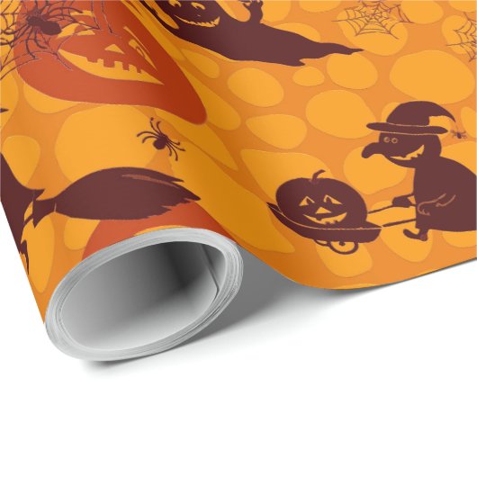 Halloween Matte Wrapping Paper, 30" x 15' Geschenkpapier (Rolleneckpunkt)