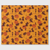 Halloween Matte Wrapping Paper, 30" x 15' Geschenkpapier (Flach)
