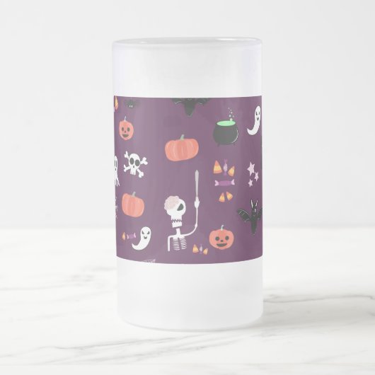 Halloween Mattglas Bierglas (Mittel)