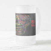 HALLOWEEN  MATTGLAS BIERGLAS (VorderseiteRechts)