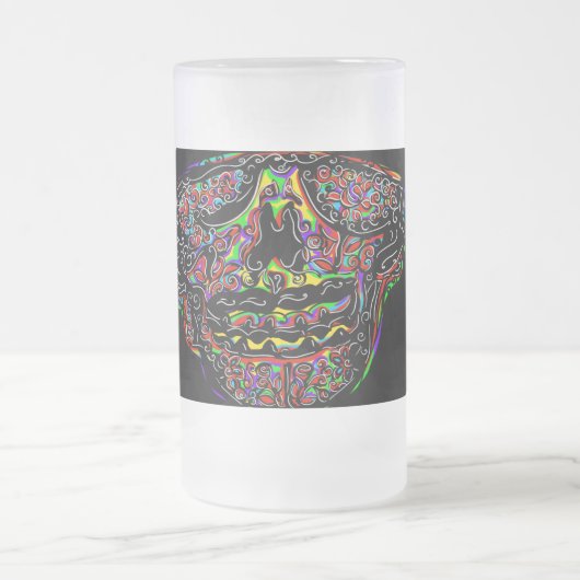 HALLOWEEN  MATTGLAS BIERGLAS (Mittel)