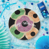 Halloween Mattiert Donut und Sprinkles Pappteller (Party)