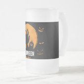 Halloween Mattiert Glass Biere Tasse (VorderseiteRechts)