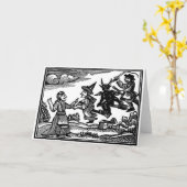 Halloween-Mätzchen Karte (Gelbe Blume)