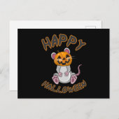 Halloween Maus Mice Rat Pumpkin Horror Geschenk Id Postkarte (Vorne/Hinten)