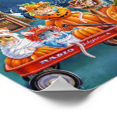 Halloween Mäuse in Pumpkin Patch Wasserfarbe 8x10 Poster (Ecke)