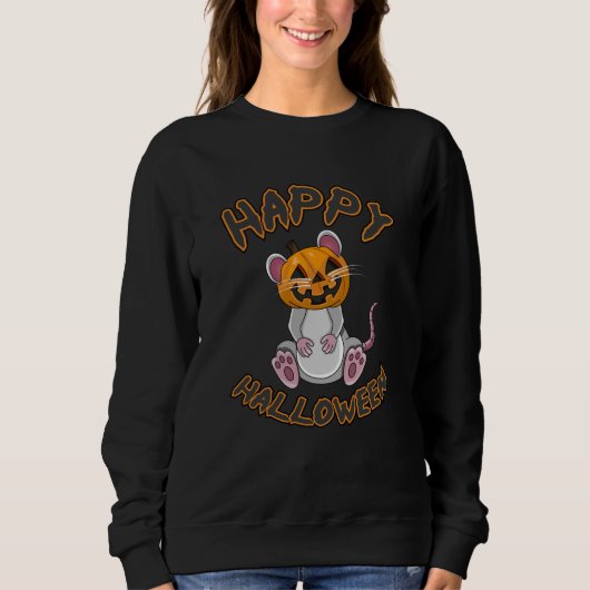 Halloween Mäuse Rat Pumpkin Horror Geschenk Idee Sweatshirt (Vorderseite)
