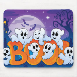 Halloween-Mauspad/Spuk Szene Mousepad