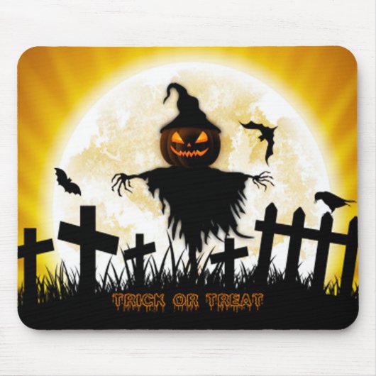 Halloween-Mauspad/Trick oder Treff Mousepad (Vorne)