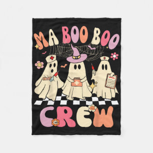 Halloween Medical Istant Boo Crew Funny Ma Ghost N Fleecedecke