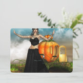 Halloween-Medusa Einladung (Stehend Vorderseite)