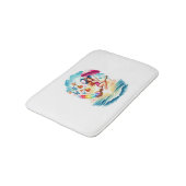 Halloween Meerjungfrau auf Broom Badematte (Schrägansicht)