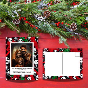 Halloween Meetings Weihnachts-Foto Postkarte