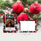 Halloween Meetings Weihnachts-Foto Postkarte