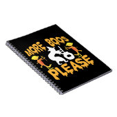 Halloween Mehr Boos bitte Geburtstag Notizblock (Rechte Seite)