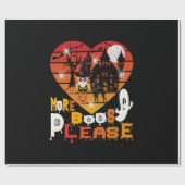 Halloween Mehr Boos bitte Geschenkpapier (Flach)