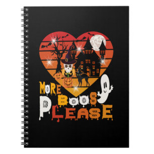 Halloween Mehr Boos bitte Notizblock