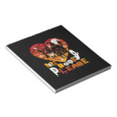 Halloween Mehr Boos bitte Notizblock (angewinkelt)