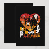 Halloween Mehr Boos bitte Save The Date (Vorne/Hinten)