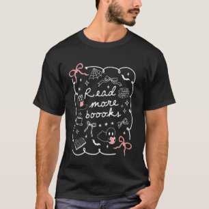 Halloween Mehr Bücher lesen Bibliothekar Lehrer Ge T-Shirt