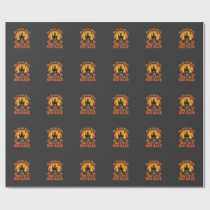 Halloween Mein Besen Brach Bar Zurück Hexe Geschenkpapier