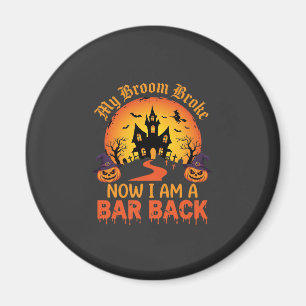 Halloween Mein Besen Brach Bar Zurück Hexe Magnet