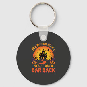 Halloween Mein Besen Brach Bar Zurück Hexe Schlüsselanhänger